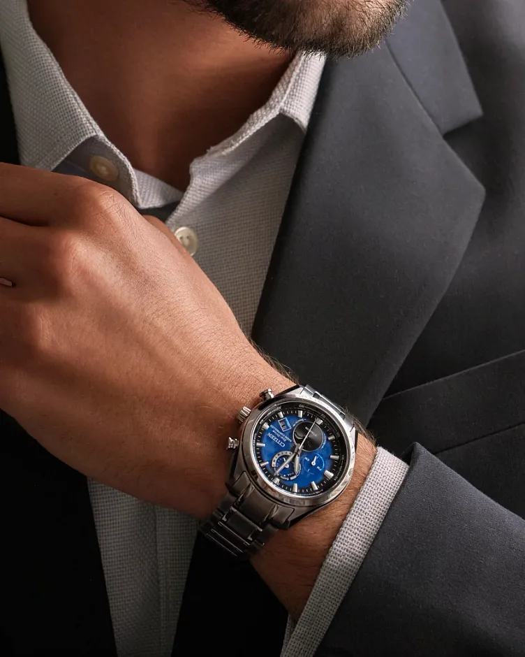 Tsuki-Yomi A-T Blue Dial Super Titanium Bracelet BY1010-57L | CITIZEN Tsuki-Yomi A-T Blue Dial Super Titanium Bracelet BY1010-57L | CITIZEN